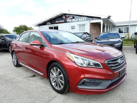 2015 Hyundai Sonata for sale at One Vision Auto in Hollywood FL