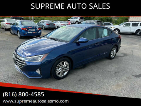 2019 Hyundai Elantra for sale at SUPREME AUTO SALES in Grandview MO