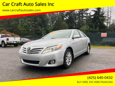2011 Toyota Camry for sale at Car Craft Auto Sales Inc in Lynnwood WA