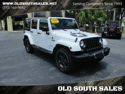 2016 Jeep Wrangler Unlimited for sale at OLD SOUTH SALES in Vero Beach FL