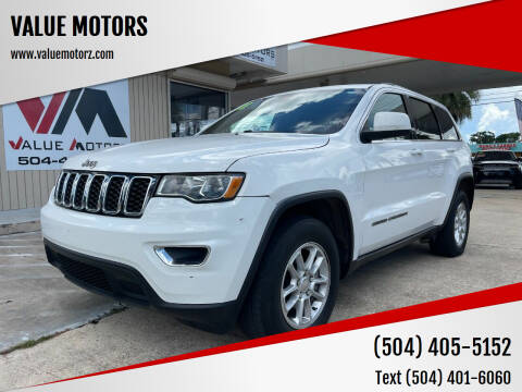 2018 Jeep Grand Cherokee for sale at VALUE MOTORS in Kenner LA