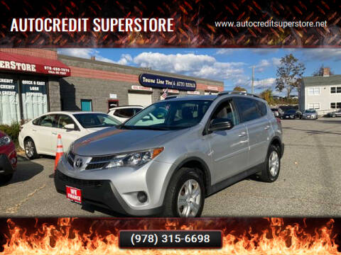 2015 Toyota RAV4 for sale at AutoCredit SuperStore in Lowell MA