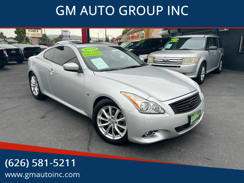 2014 Infiniti Q60 Coupe for sale at GM AUTO GROUP INC in La Puente CA