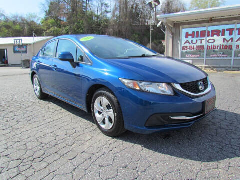 2013 Honda Civic for sale at Hibriten Auto Mart in Lenoir NC