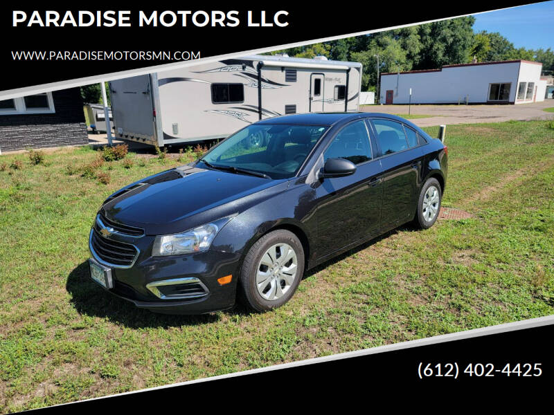 2015 Chevrolet Cruze for sale at PARADISE MOTORS LLC in Cambridge MN