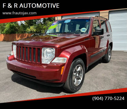 2008 Jeep Liberty for sale at F & R AUTOMOTIVE in Jacksonville FL