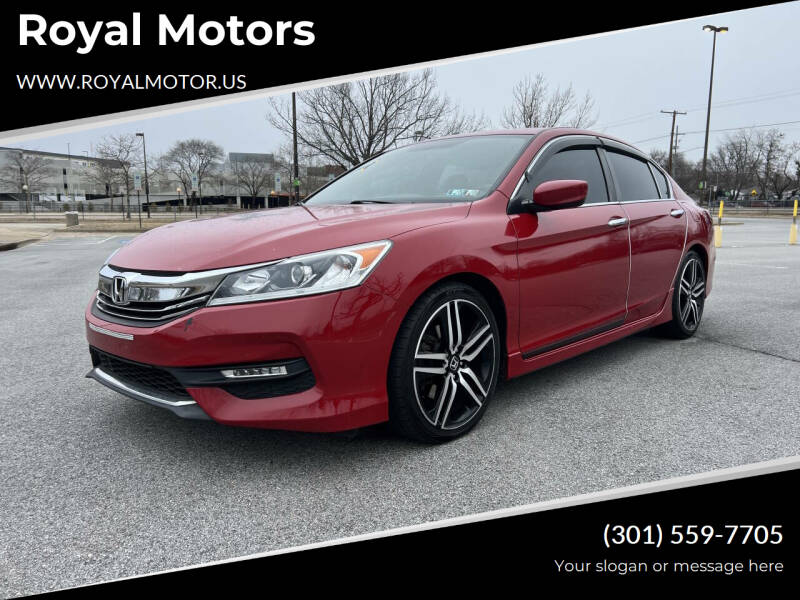 2017 Honda Accord for sale at Royal Motors in Hyattsville MD