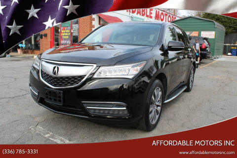 2014 Acura MDX for sale at AFFORDABLE MOTORS INC in Winston Salem NC