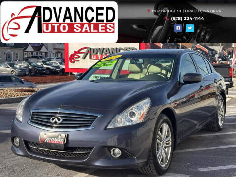 2012 Infiniti G37 Sedan for sale at Advanced Auto Sales in Dracut MA