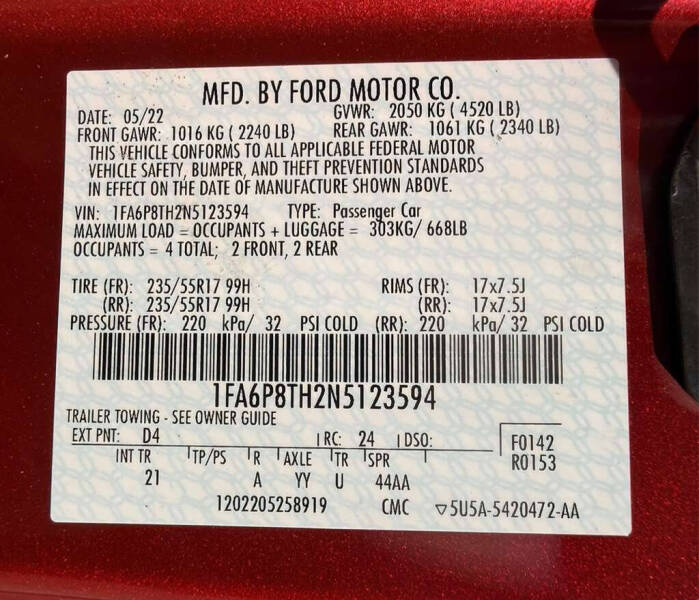 2022 Ford Mustang EcoBoost