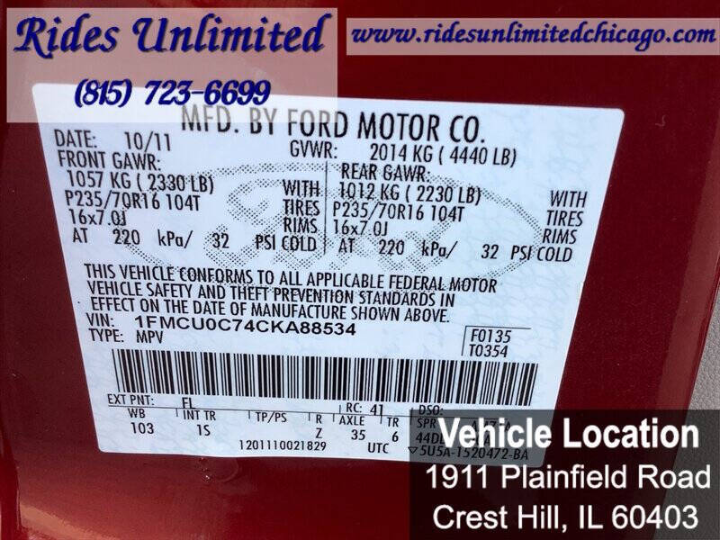 2012 Ford Escape XLS