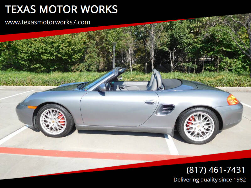 2002 Porsche Boxster for sale at TEXAS MOTOR WORKS in Arlington TX