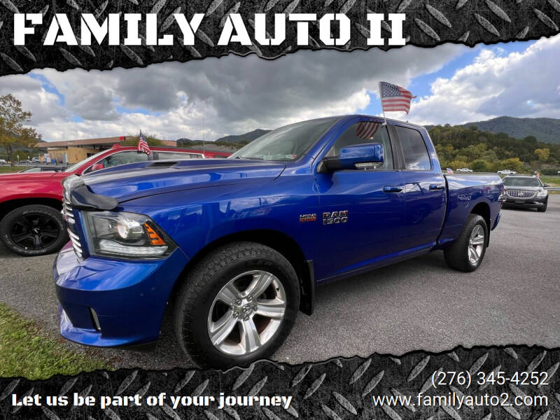 2015 RAM 1500 for sale at FAMILY AUTO II in Pounding Mill VA