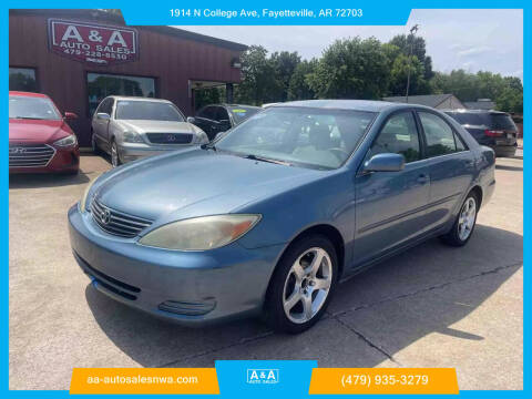 2004 Toyota Camry for sale at A & A Auto Sales in Fayetteville AR