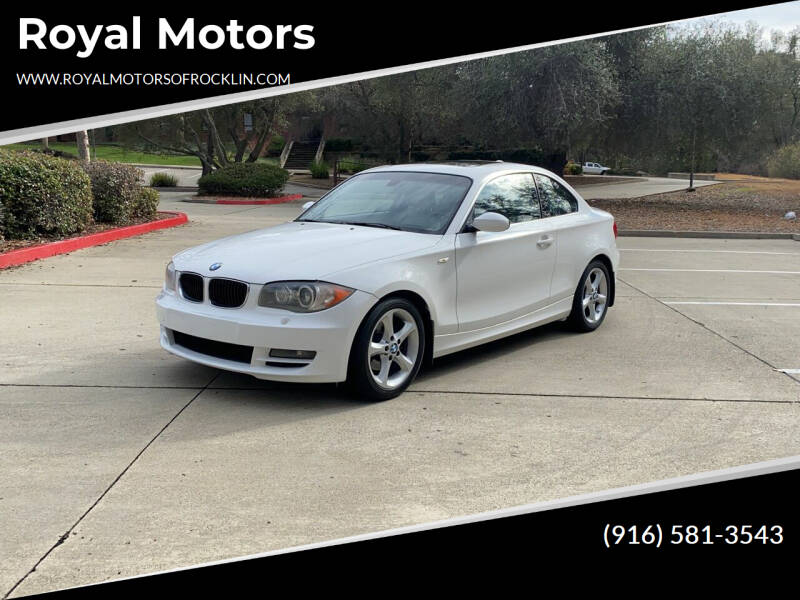 2009 BMW 1 Series for sale at Royal Motors in Rocklin CA