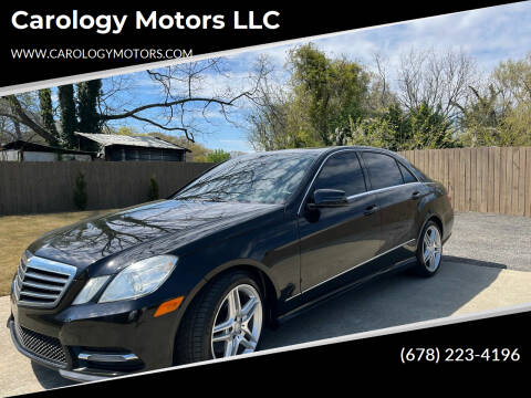 2013 Mercedes-Benz E-Class for sale at Carology Motors LLC in Marietta GA
