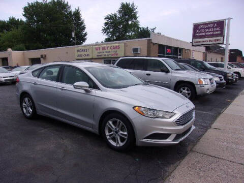 2018 Ford Fusion for sale at Gregory J Auto Sales in Roseville MI