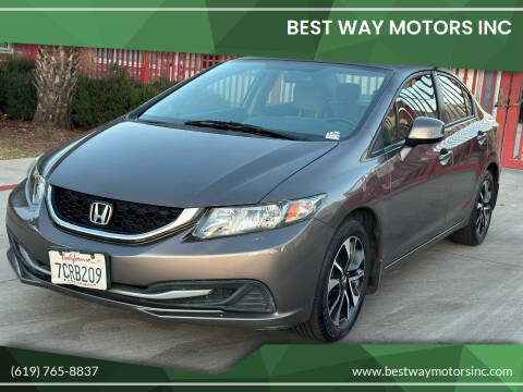 2013 Honda Civic for sale at BEST WAY MOTORS INC in San Diego CA