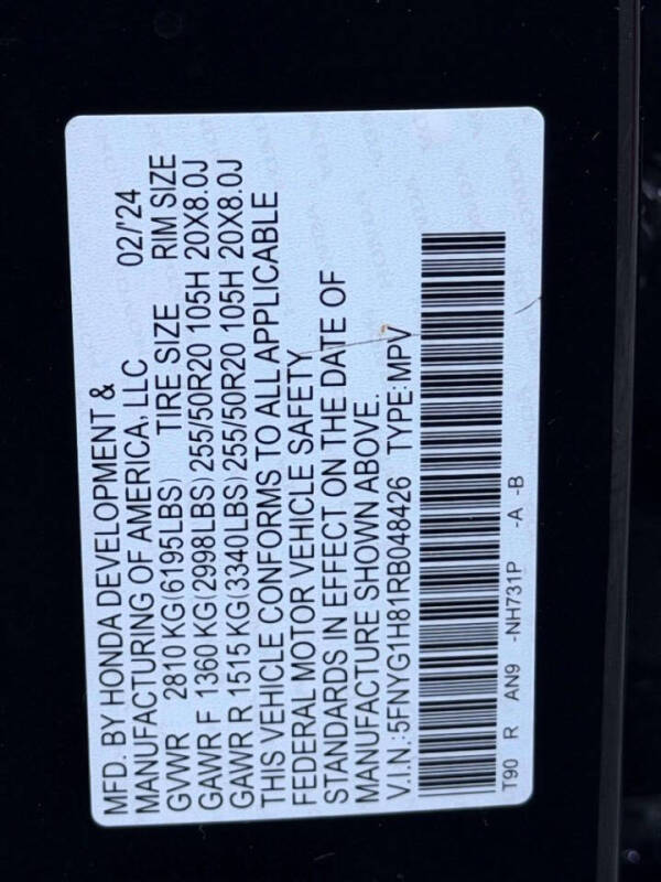 2024 Honda Pilot Elite