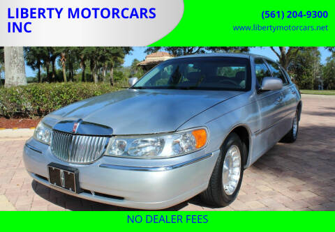 1998 Lincoln Town Car for sale at LIBERTY MOTORCARS INC in Royal Palm Beach FL