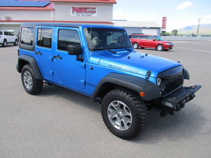 2015 Jeep Wrangler Unlimited for sale at West Motor Company in Hyde Park UT