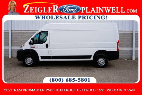 2021 RAM ProMaster for sale at Zeigler Ford of Plainwell- Jeff Bishop in Plainwell MI