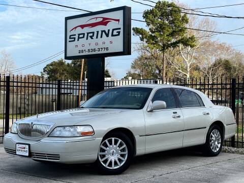 2007 Lincoln Town Car for sale at Spring Motors in Spring TX
