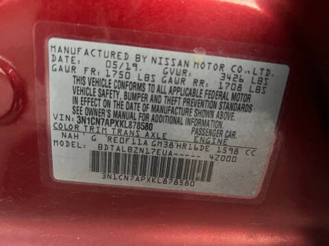 2019 Nissan Versa SV