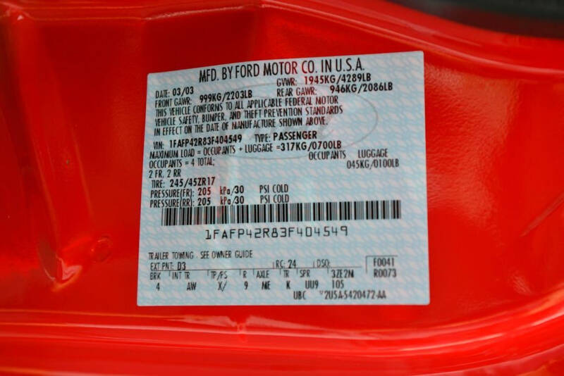 2003 Ford Mustang Mach 1 Premium