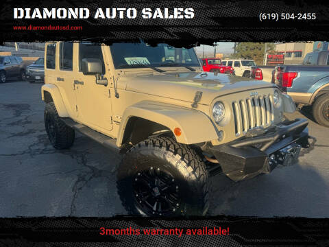 2017 Jeep Wrangler Unlimited for sale at DIAMOND AUTO SALES in El Cajon CA