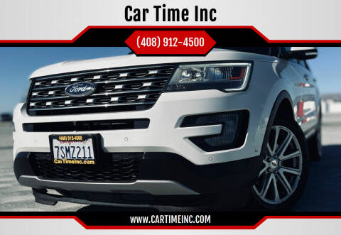 2016 Ford Explorer for sale at Car Time Inc in San Jose CA