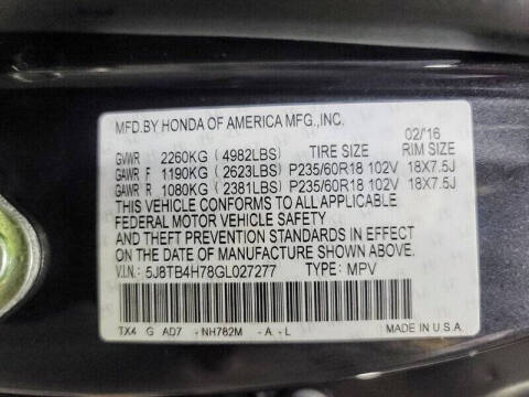 2016 Acura RDX w/Advance