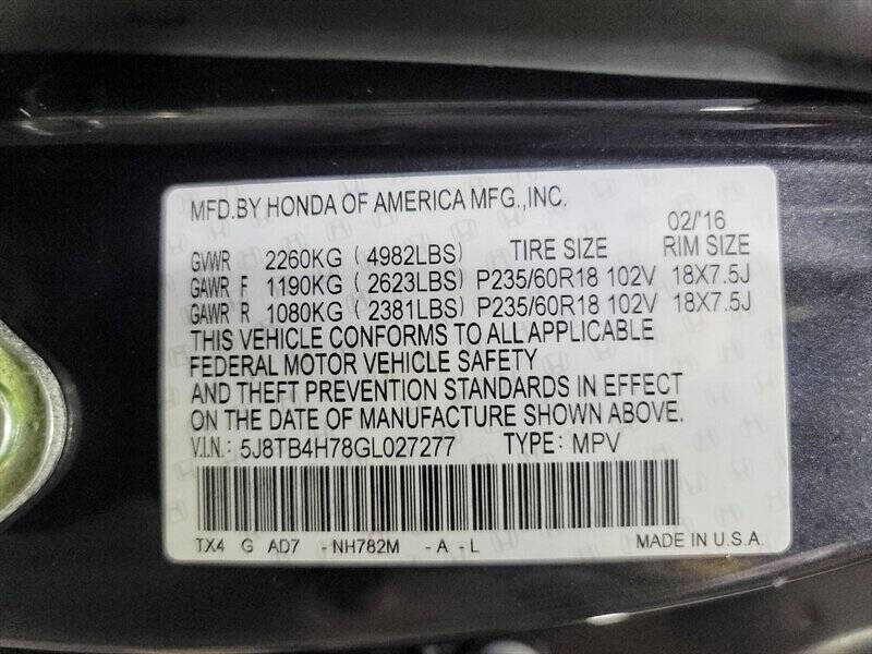 2016 Acura RDX w/Advance