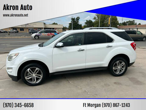 2016 Chevrolet Equinox for sale at Akron Auto - Fort Morgan in Fort Morgan CO