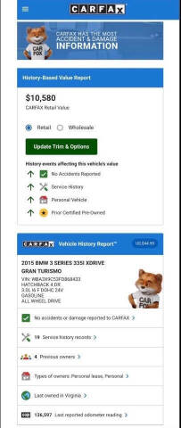 2015 BMW 3 Series 335i xDrive Gran Turismo