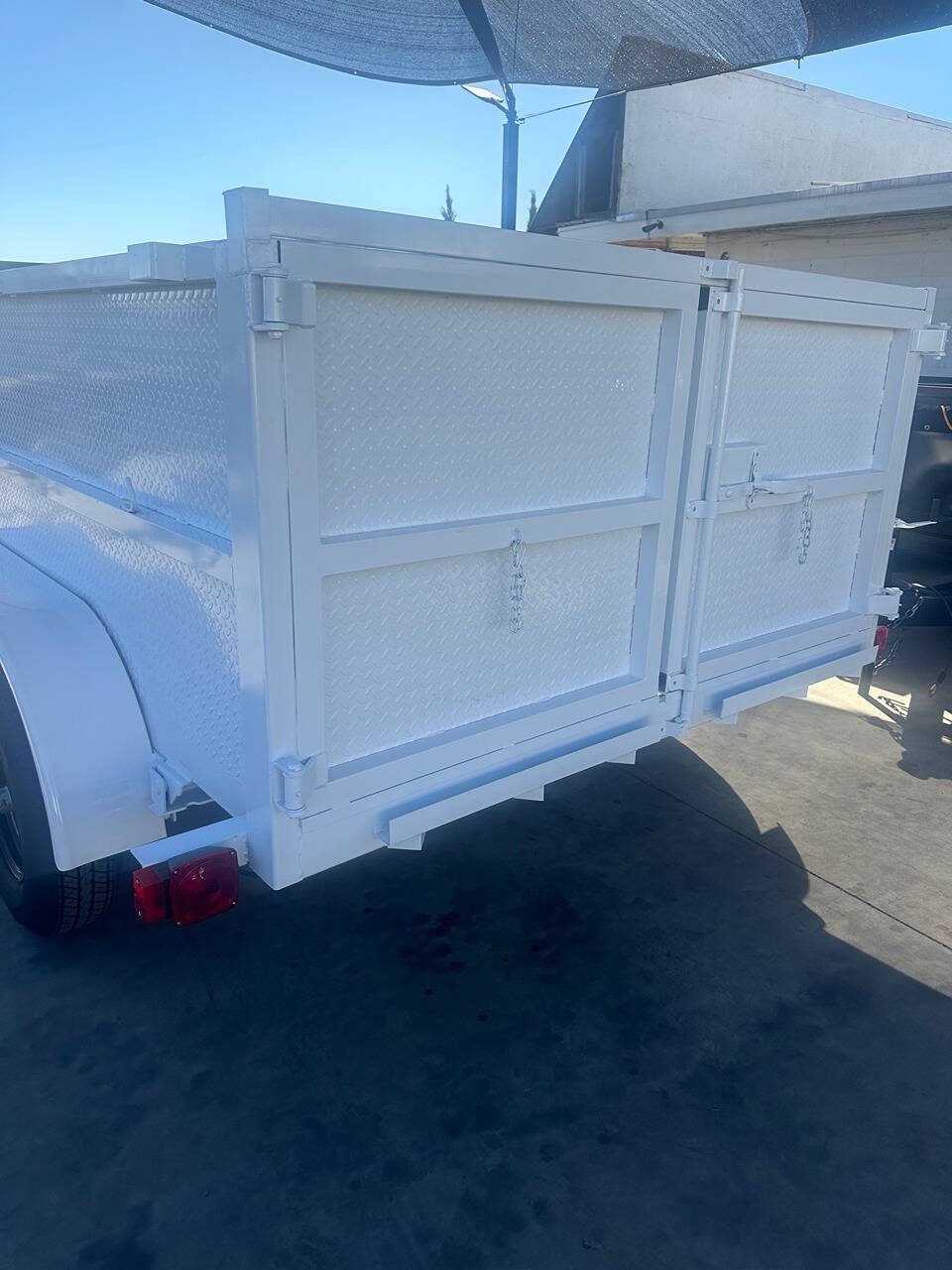 2025 Polestar 12x8x3 Diamond Plated Dump Trailer for sale at Factory Direct Trailer Sales in Phoenix, AZ