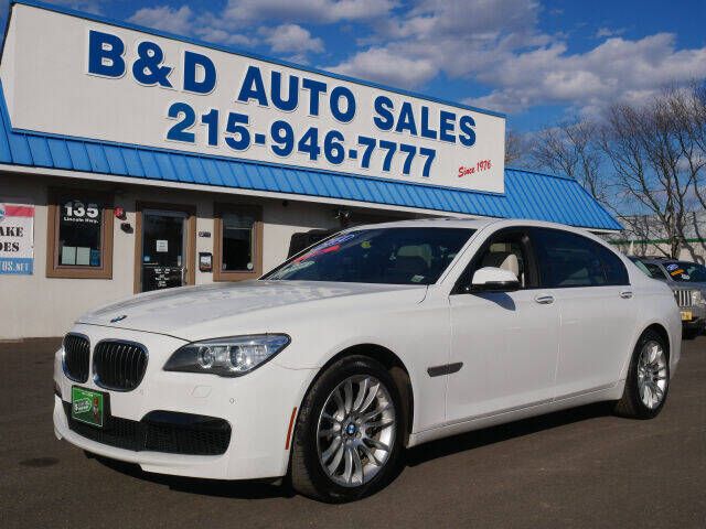 2014 BMW 7 Series for sale at B & D Auto Sales Inc. in Fairless Hills PA