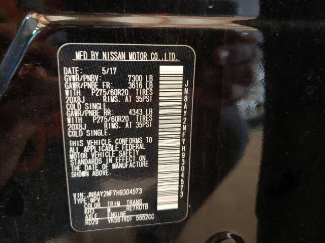 2017 Nissan Armada Platinum