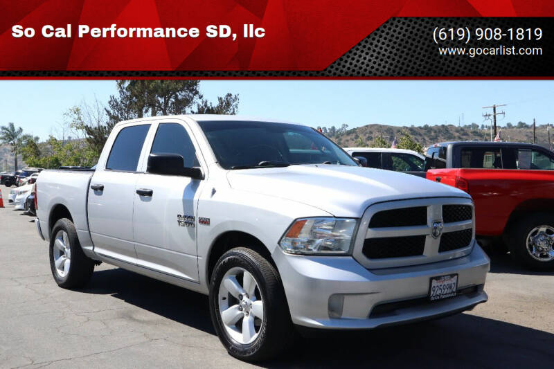 2013 RAM 1500 for sale at So Cal Performance SD, llc in San Diego CA