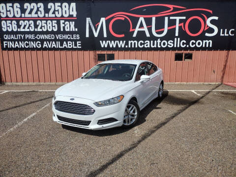 2016 Ford Fusion for sale at MC Autos LLC in Pharr TX