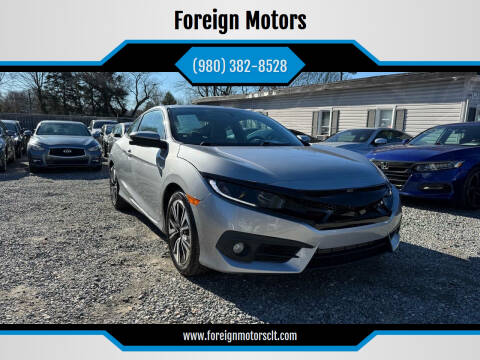 2016 Honda Civic for sale at Foreign Motors in Kannapolis NC