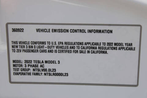2022 Tesla Model 3 Long Range