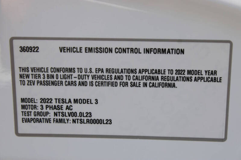 2022 Tesla Model 3 Long Range
