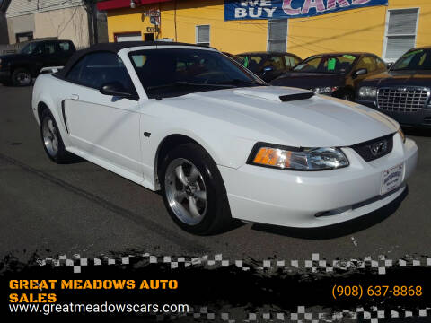 2002 Ford Mustang for sale at GREAT MEADOWS AUTO SALES in Great Meadows NJ