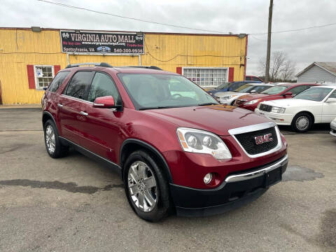 2010 GMC Acadia for sale at Virginia Auto Mall in Woodford VA