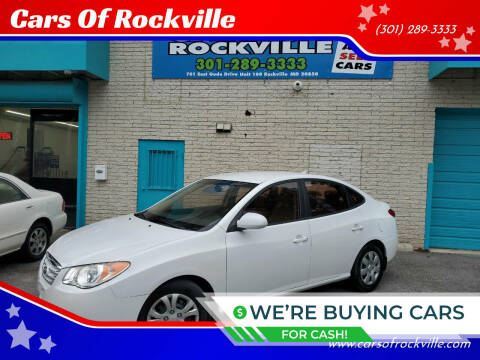 2010 Hyundai Elantra for sale at Cars Of Rockville in Rockville MD