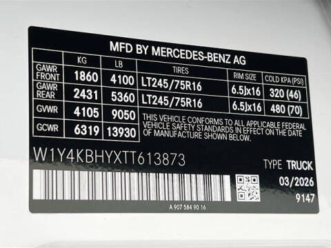 2026 Mercedes-Benz Sprinter 2500