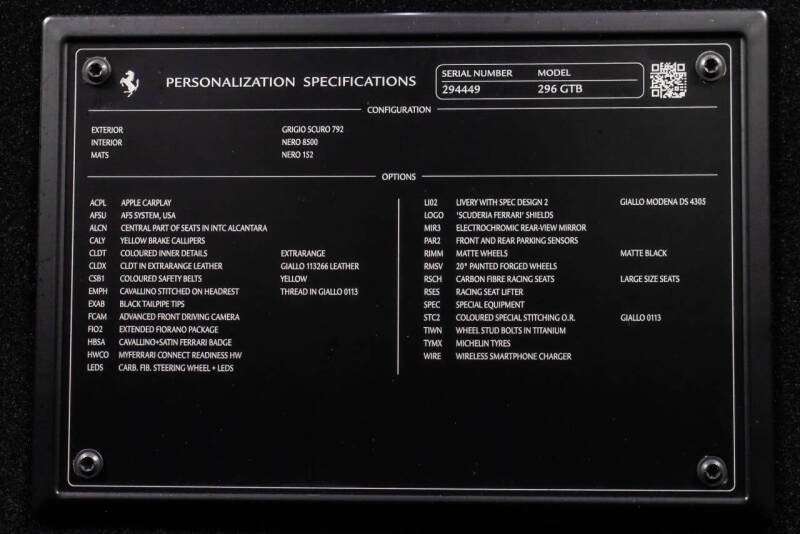 2023 Ferrari 296 GTB