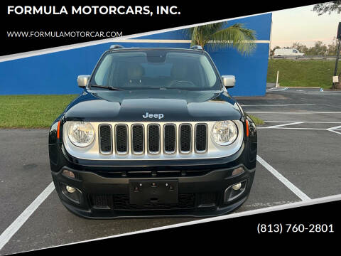 2015 Jeep Renegade for sale at FORMULA MOTORCARS, INC. in Tampa FL