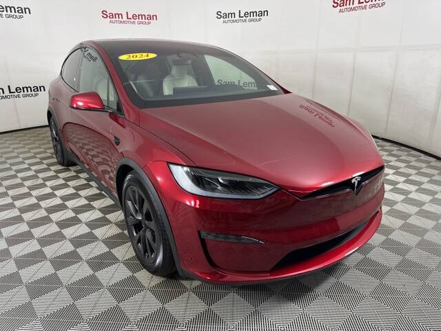 Used 2024 Tesla Model X Long Range with VIN 7SAXCDE52RF439624 for sale in Bloomington, IL